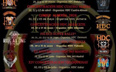 Calendrier 2026 des H-DC Espagne